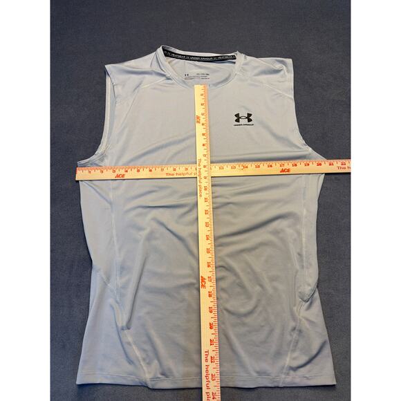 Under Armour Compression Heat Gear Tank top Grey Mens 2XL - Picture 4 of 7